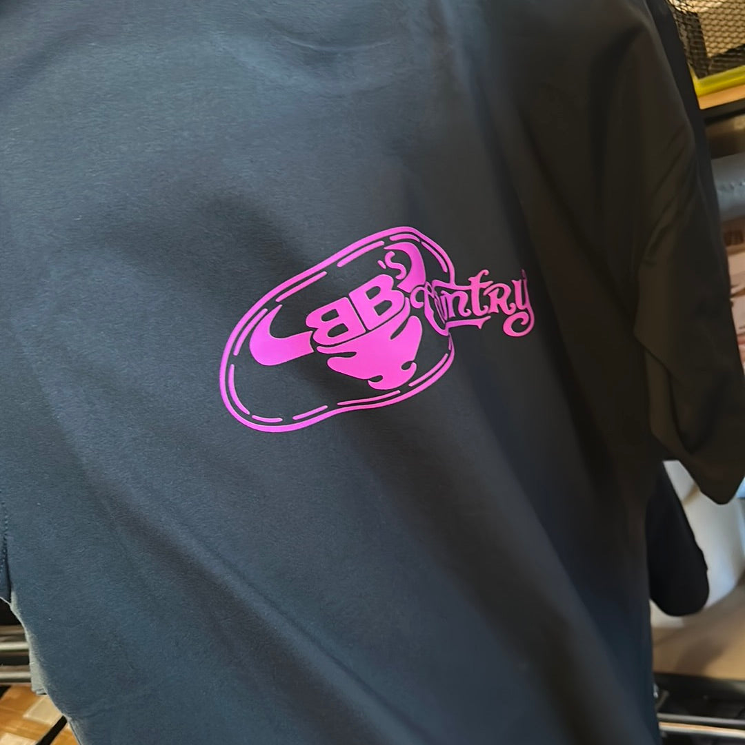 BB’s Country - Hot Pink Logo Tee