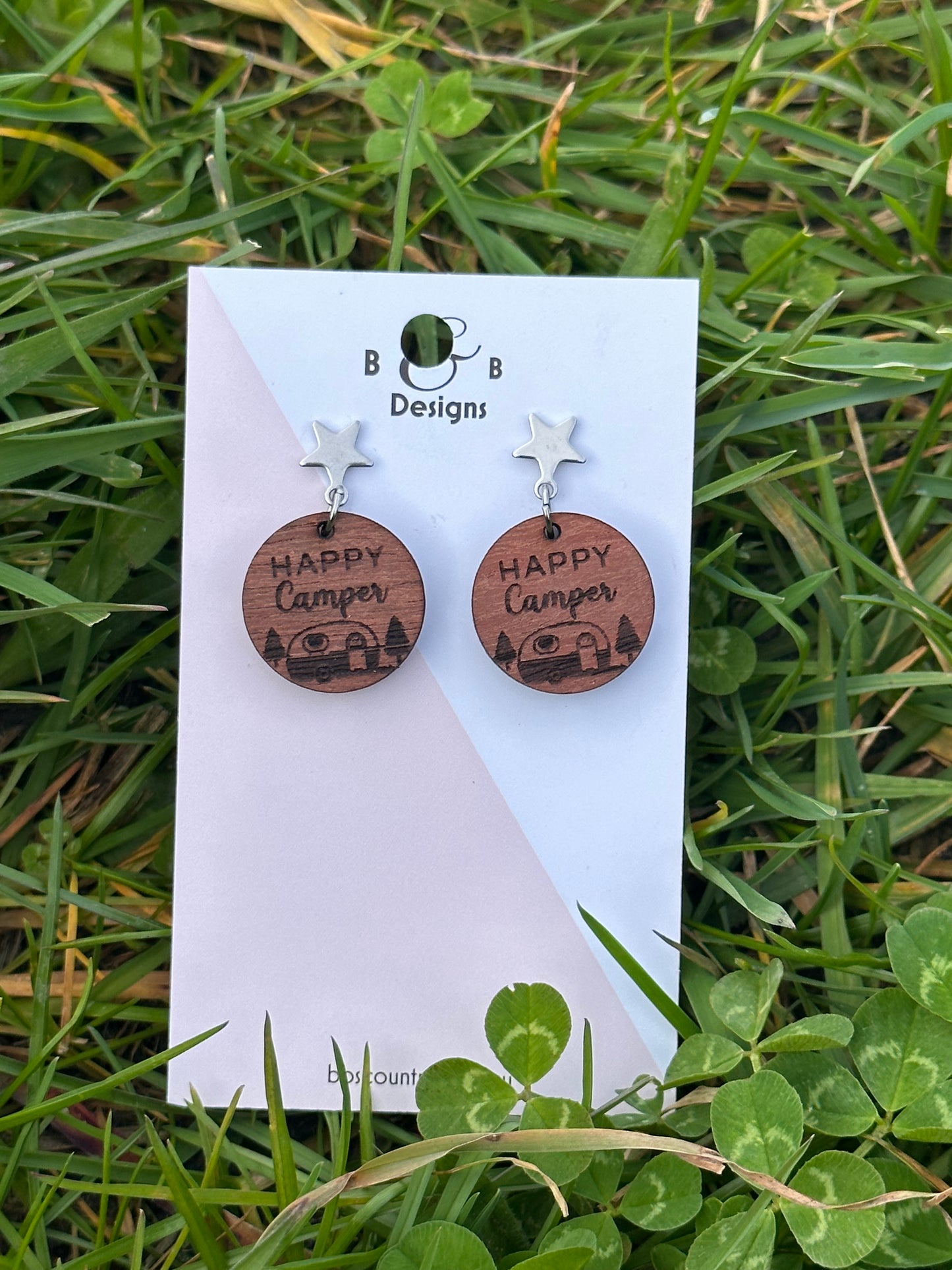 Earring - Happy Camper Stud With Star