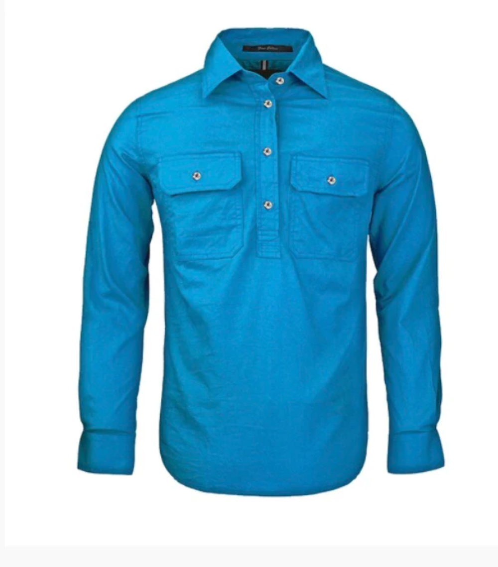 Ritemate - Ladies Azure Half Button