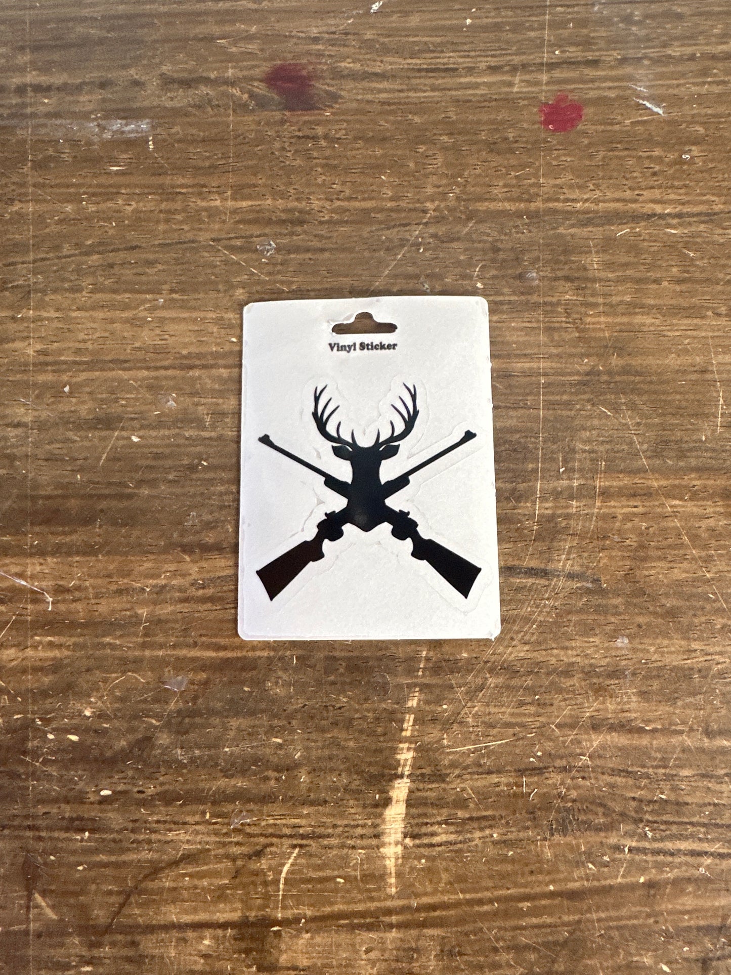 Sticker - Deer + Gun Clear Sticker