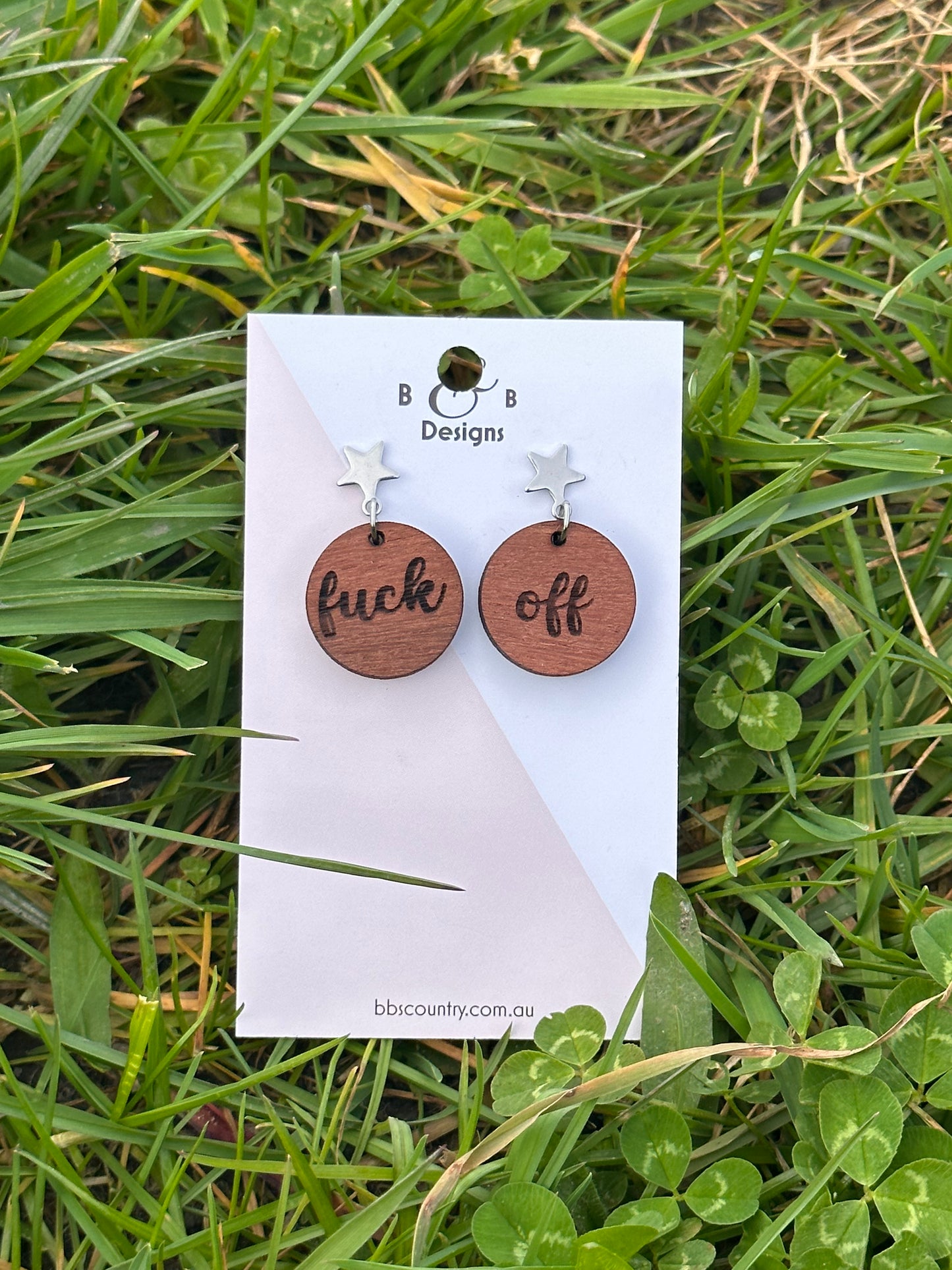 Earring - Fk Off Stud With Star