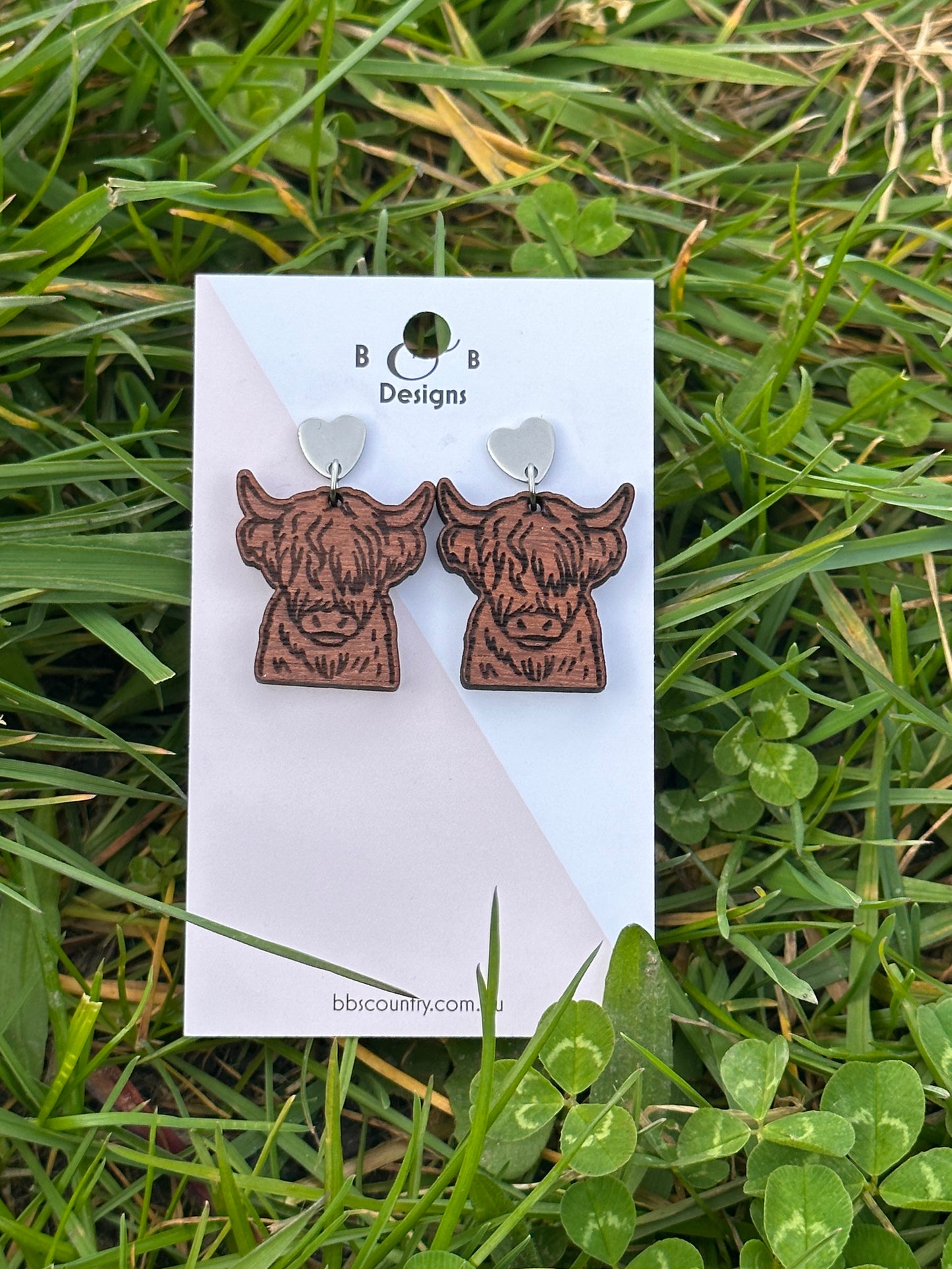 Earring - Highland Stud With Heart