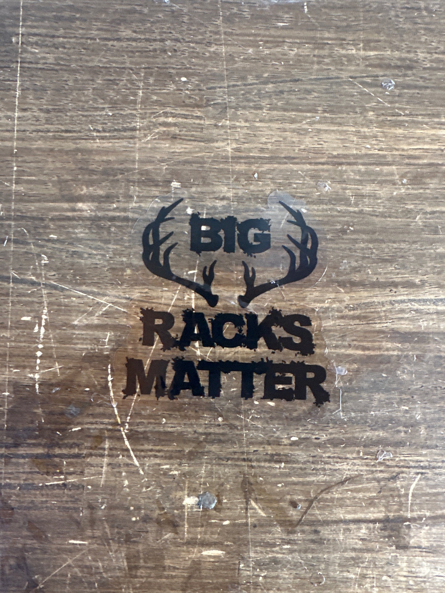 Big Racks Matter Clear Sticker