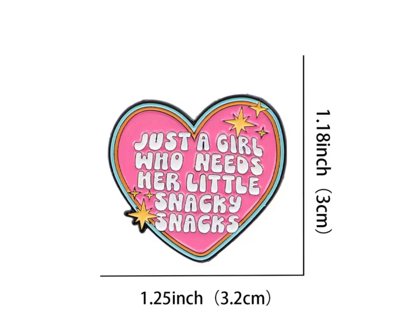 BB’s Country - Hat Pin Just A Girl Needs Little Snacky Snacks