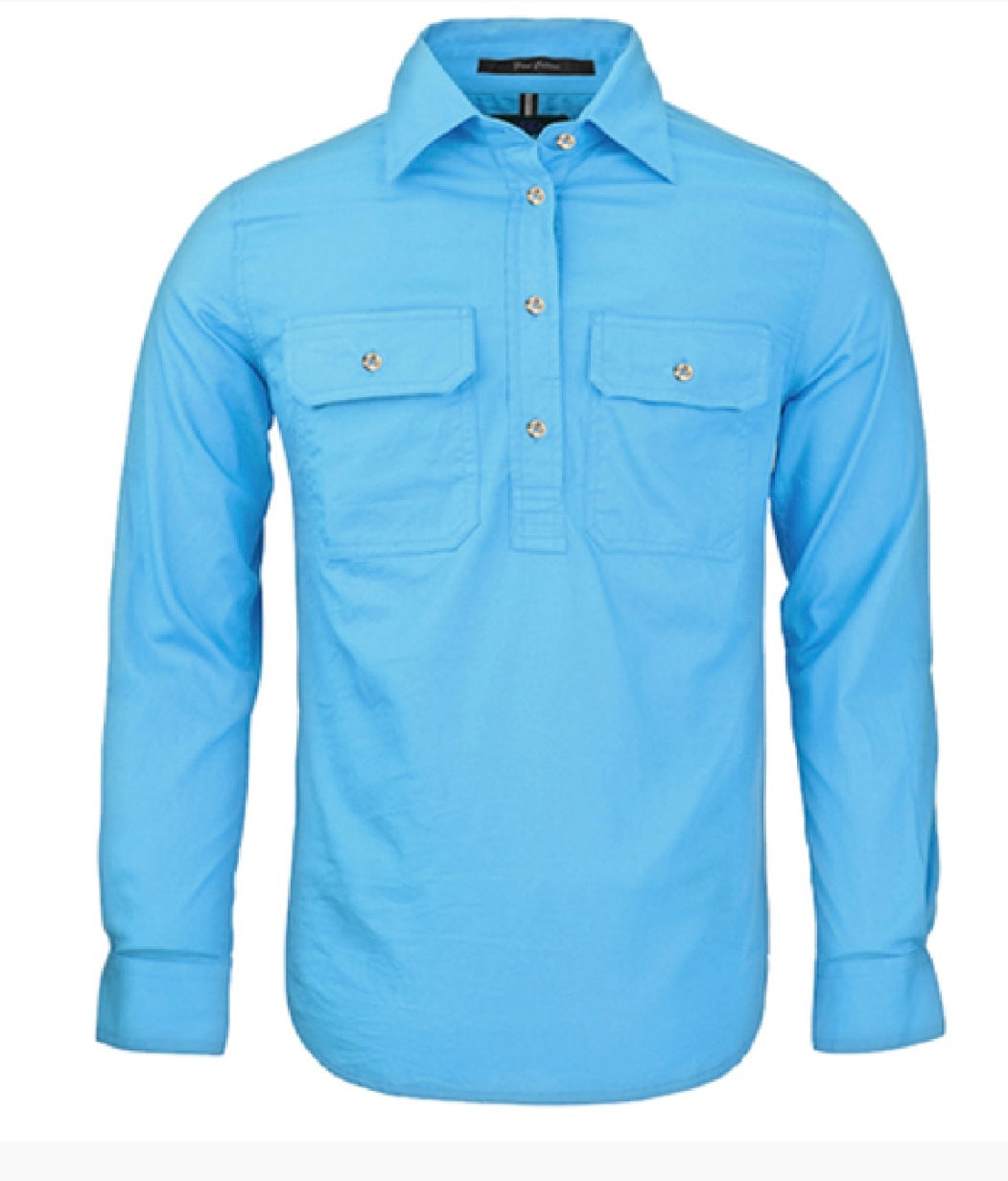 Ritemate - Ladies Cornflour Half Button