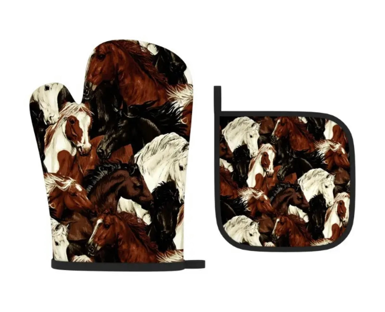 BB’s Country - Horse Oven Mit Set