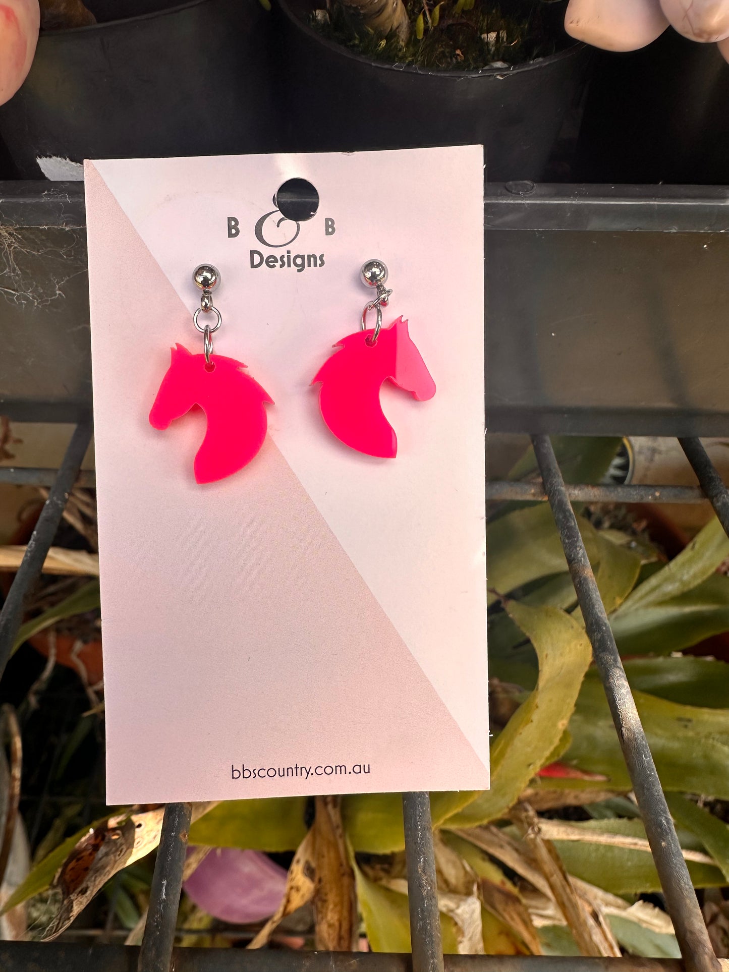 * NEW STYLE* - BB’s Country - Horse Face Stud With Ball