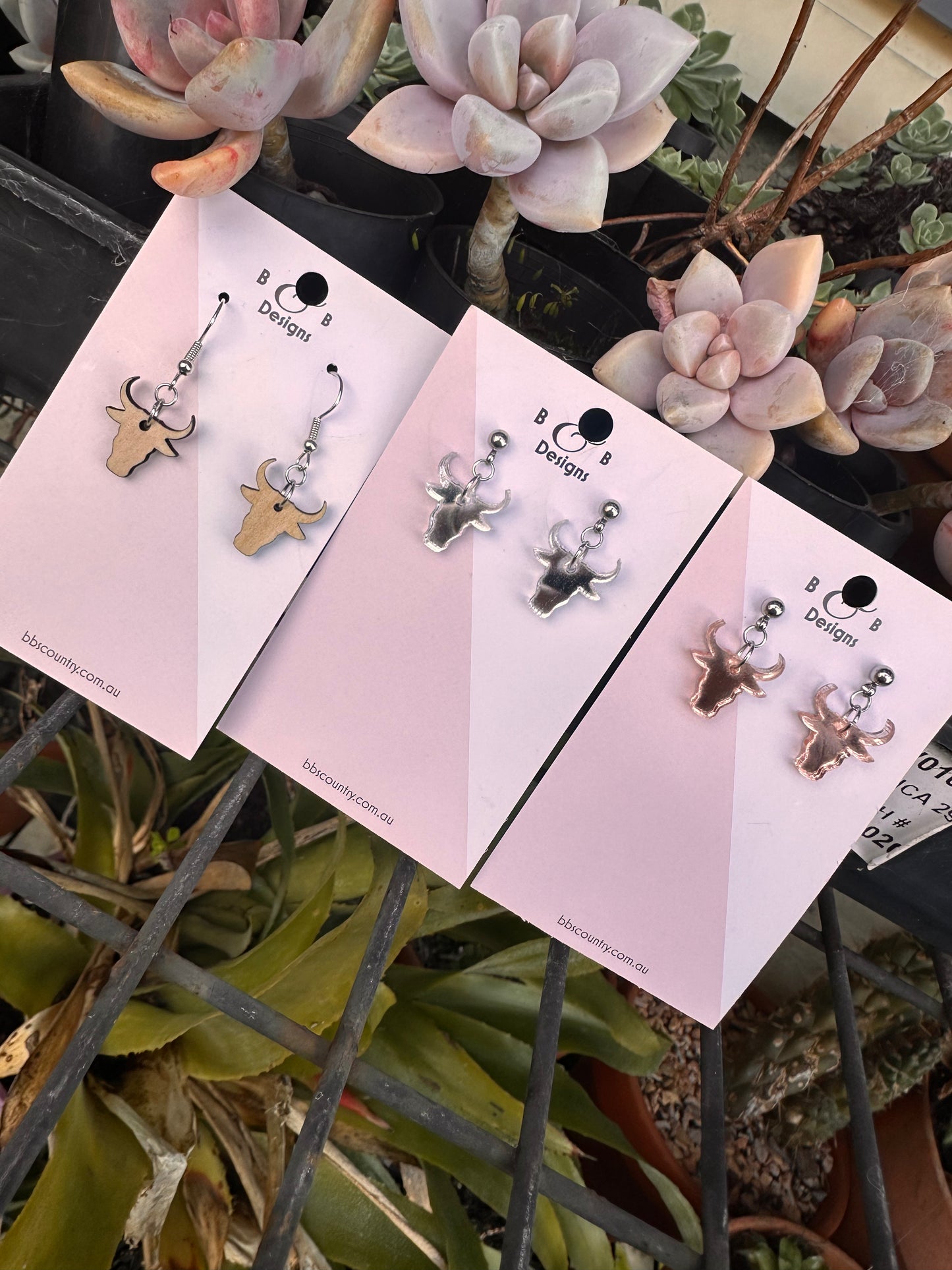 * NEW STYLE* - BB’s Country - Bull Horn Dangle