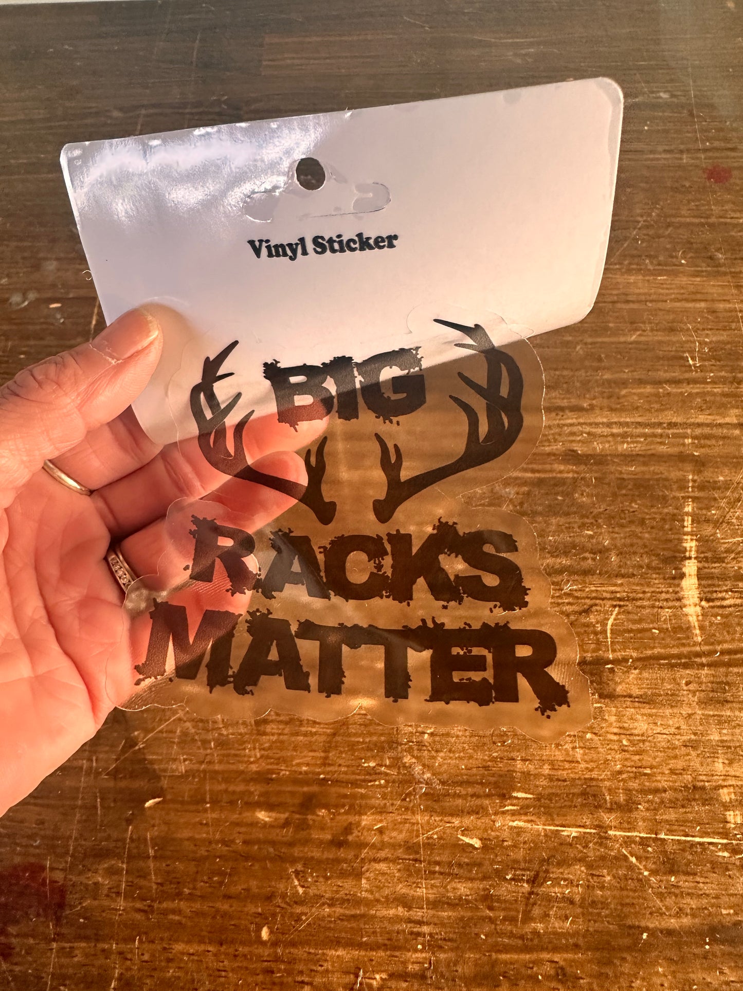 Big Racks Matter Clear Sticker