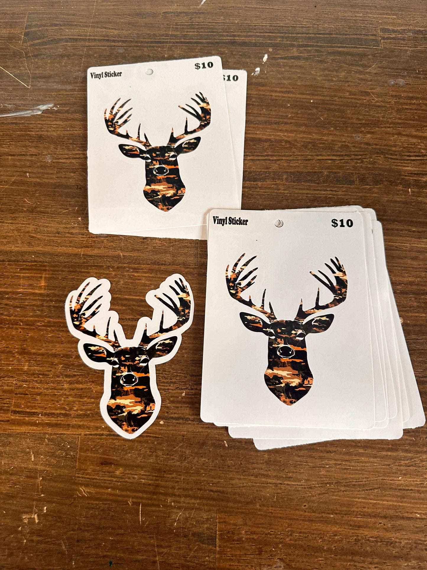 Camo Deer Sticker