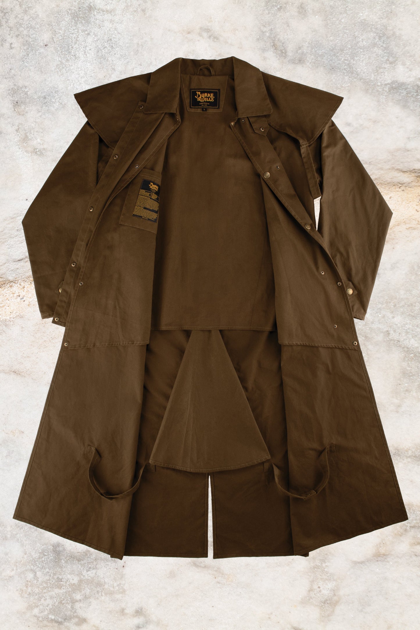 Burke & Wills - Men’s Stockman Long Coat Bronze