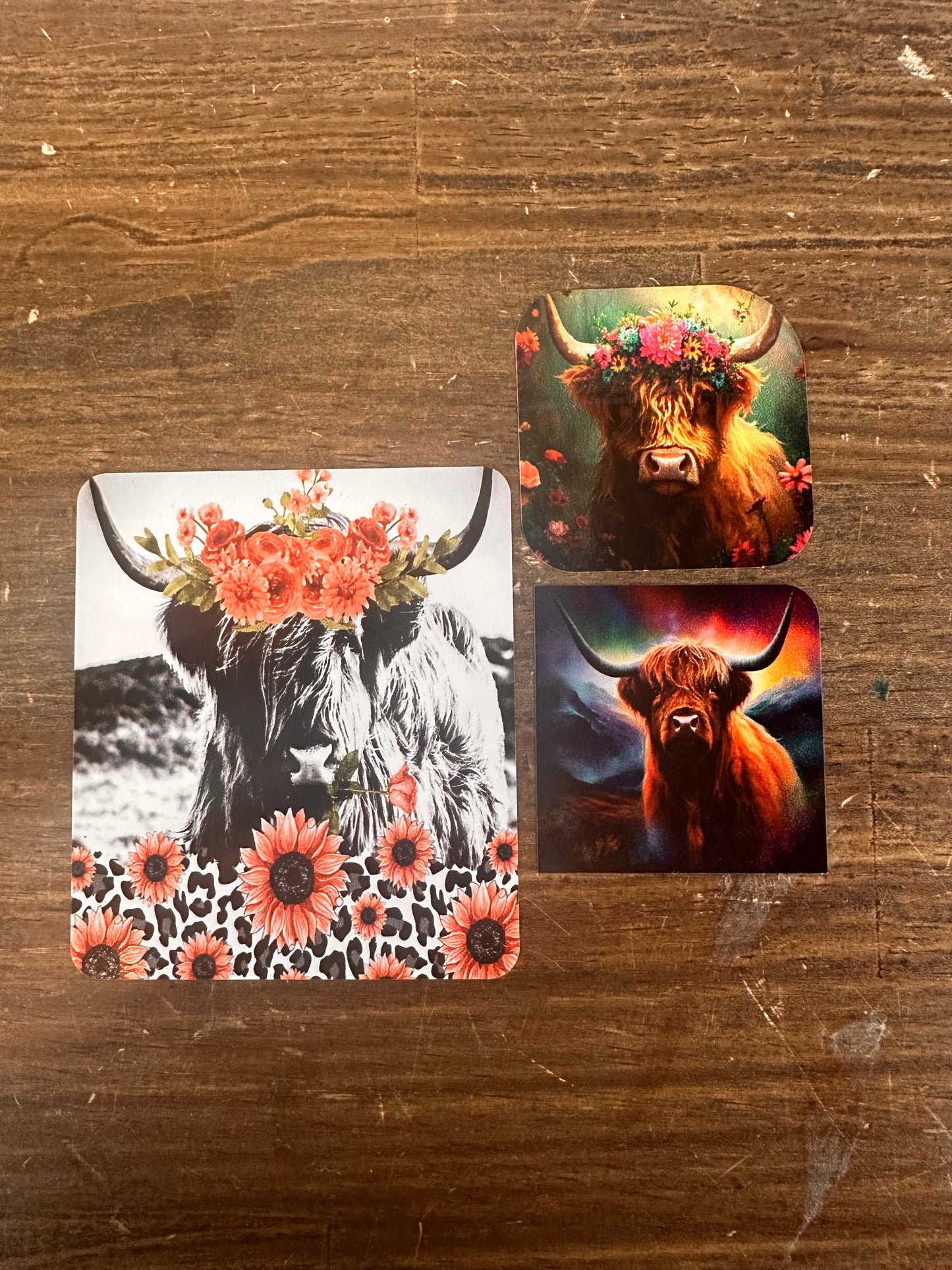 Highland Cow Set Of 3