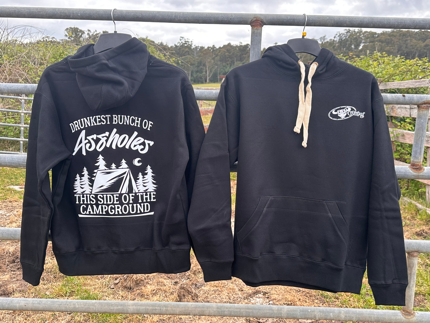 BB’s Country- Unisex Heavy Weight Hoodie Drunkest Bunch Of Assholes