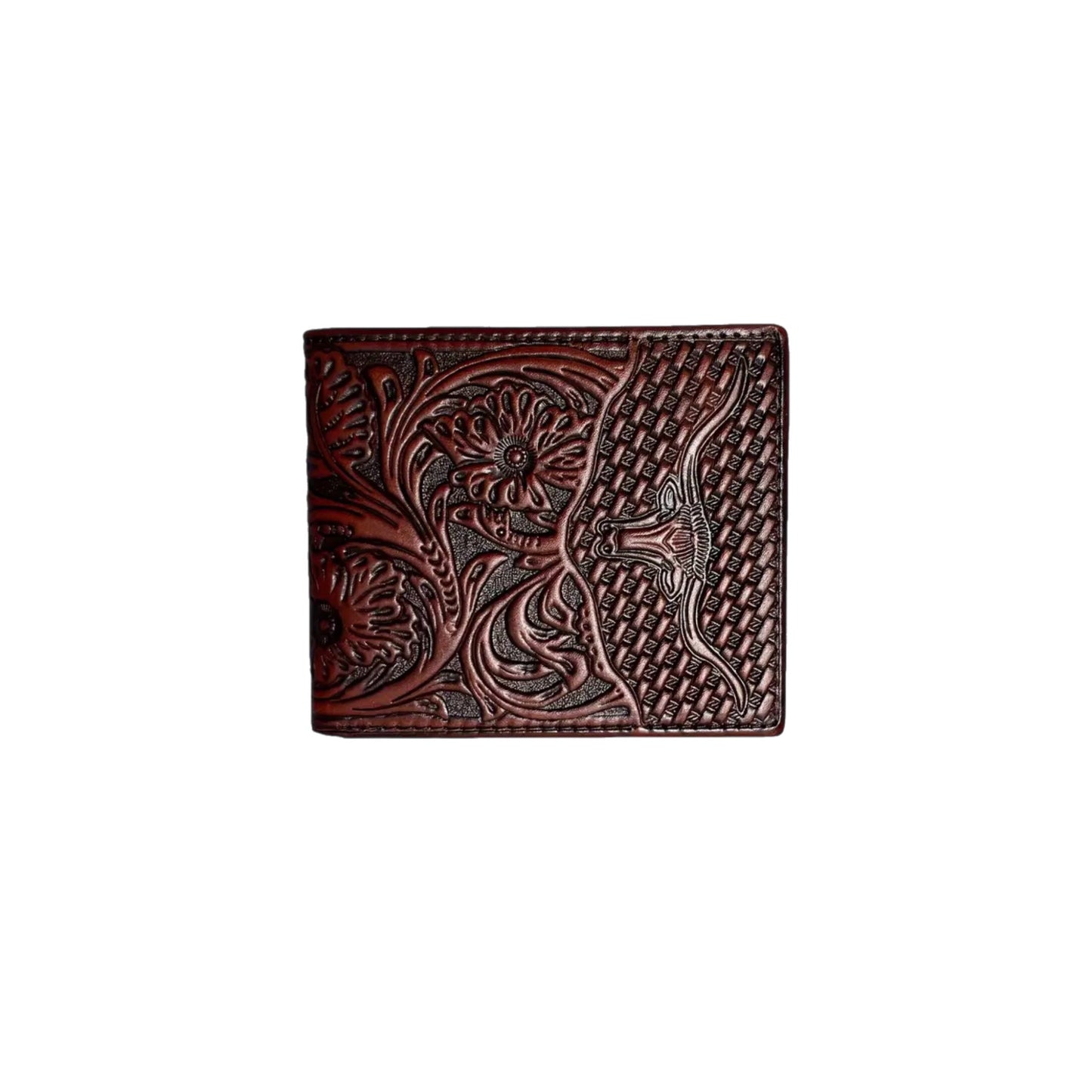 Wallet - Longhorn Burgundy