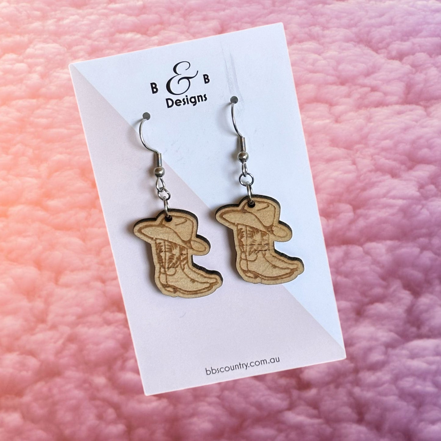 Earring - Western Boot & Hat Dangle