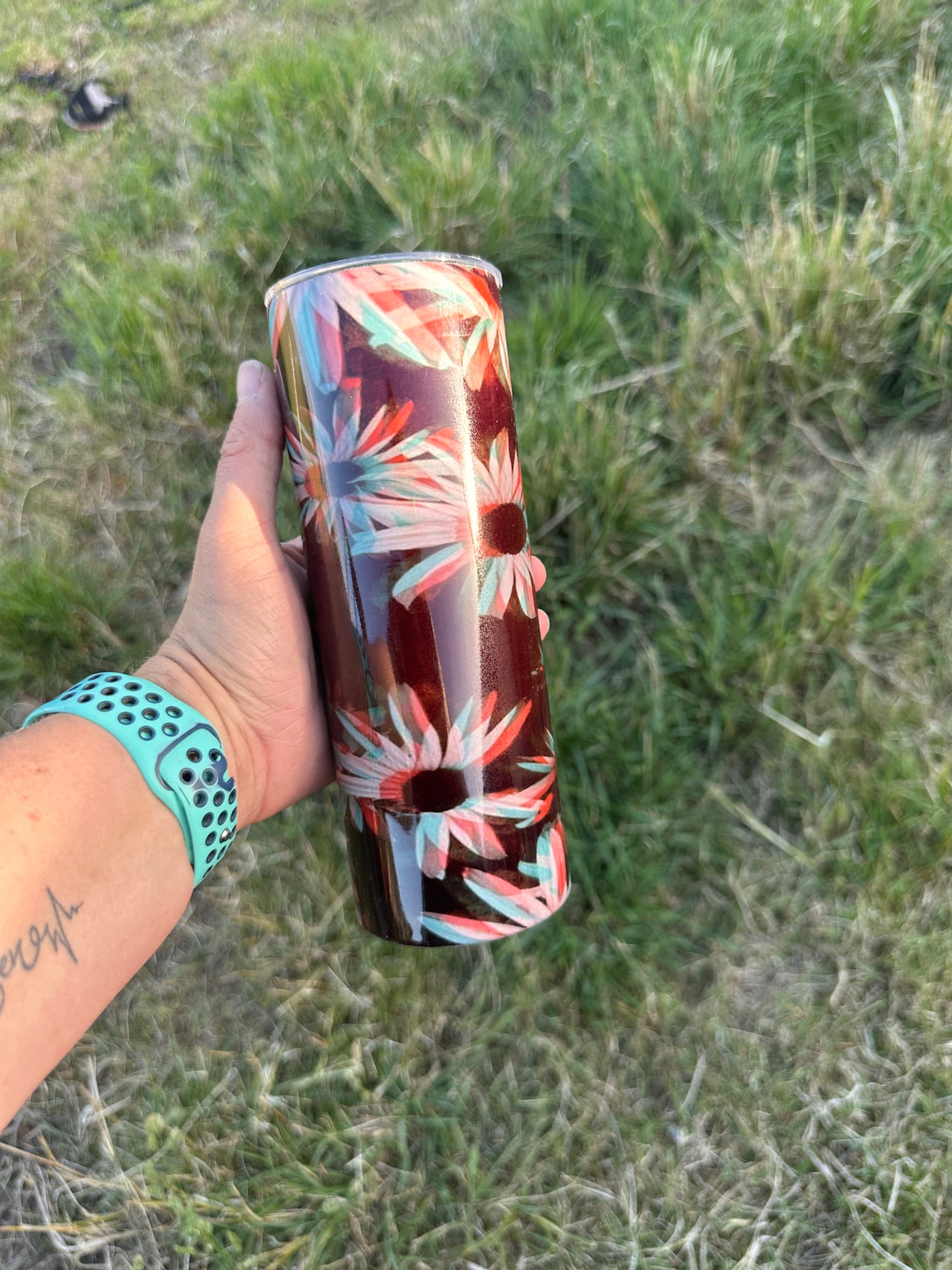 20oz Tumbler - 3D Flowers