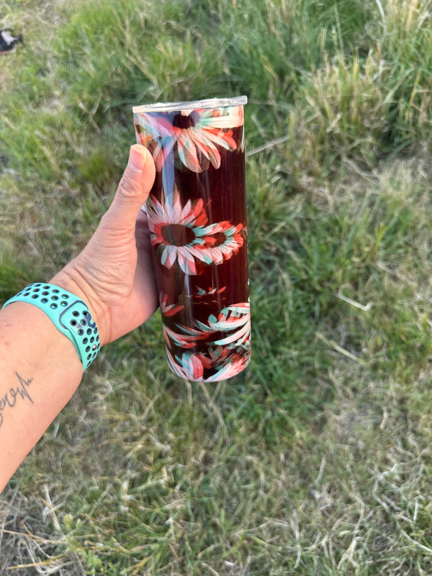 20oz Tumbler - 3D Flowers