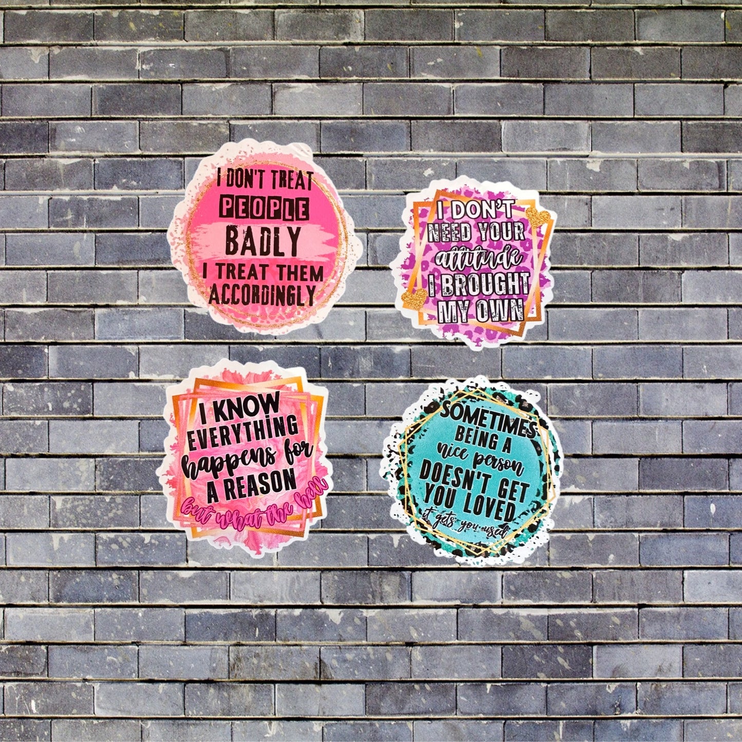 Sticker - 4 x Cheeky Quotes