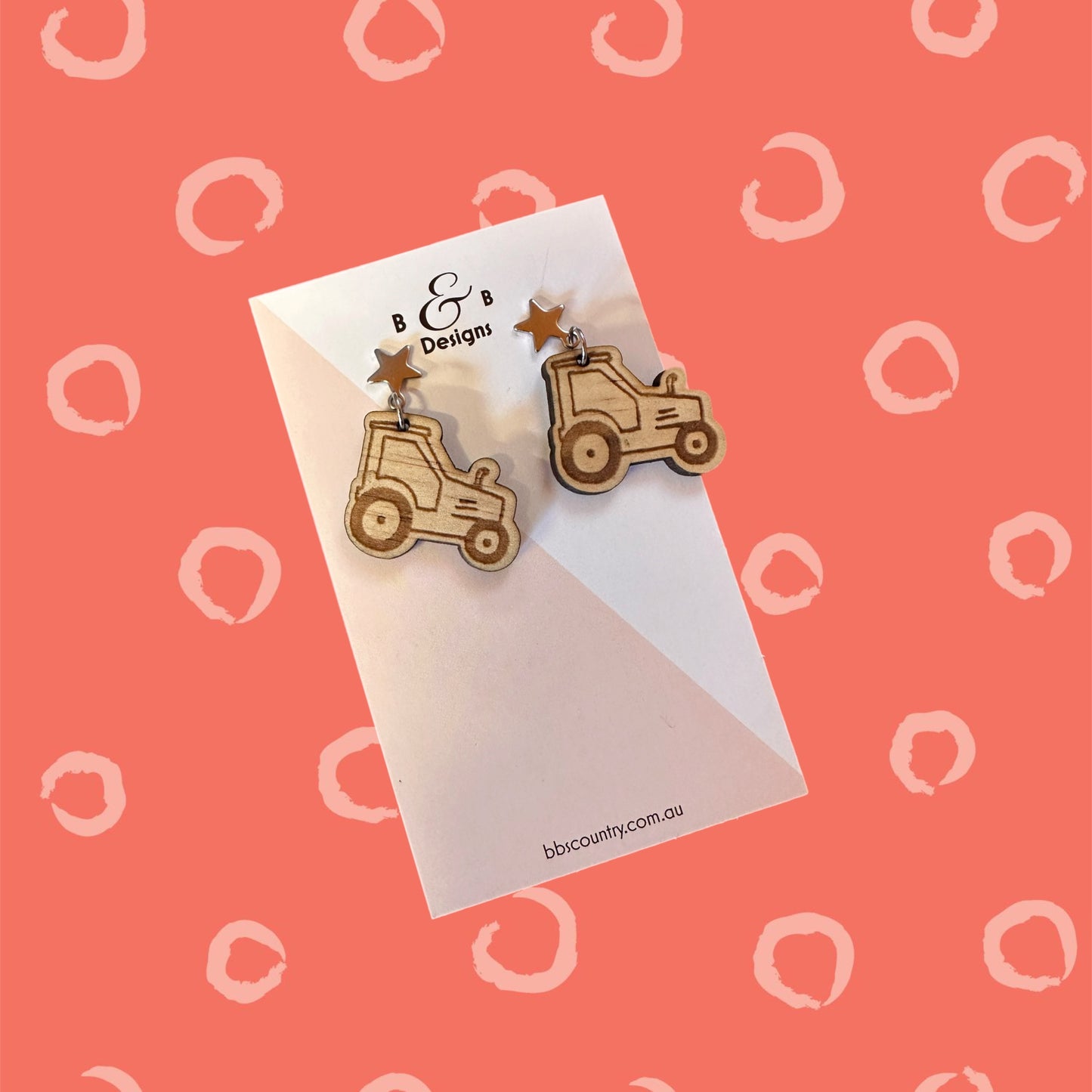 Earring - Tractor Stud With Star