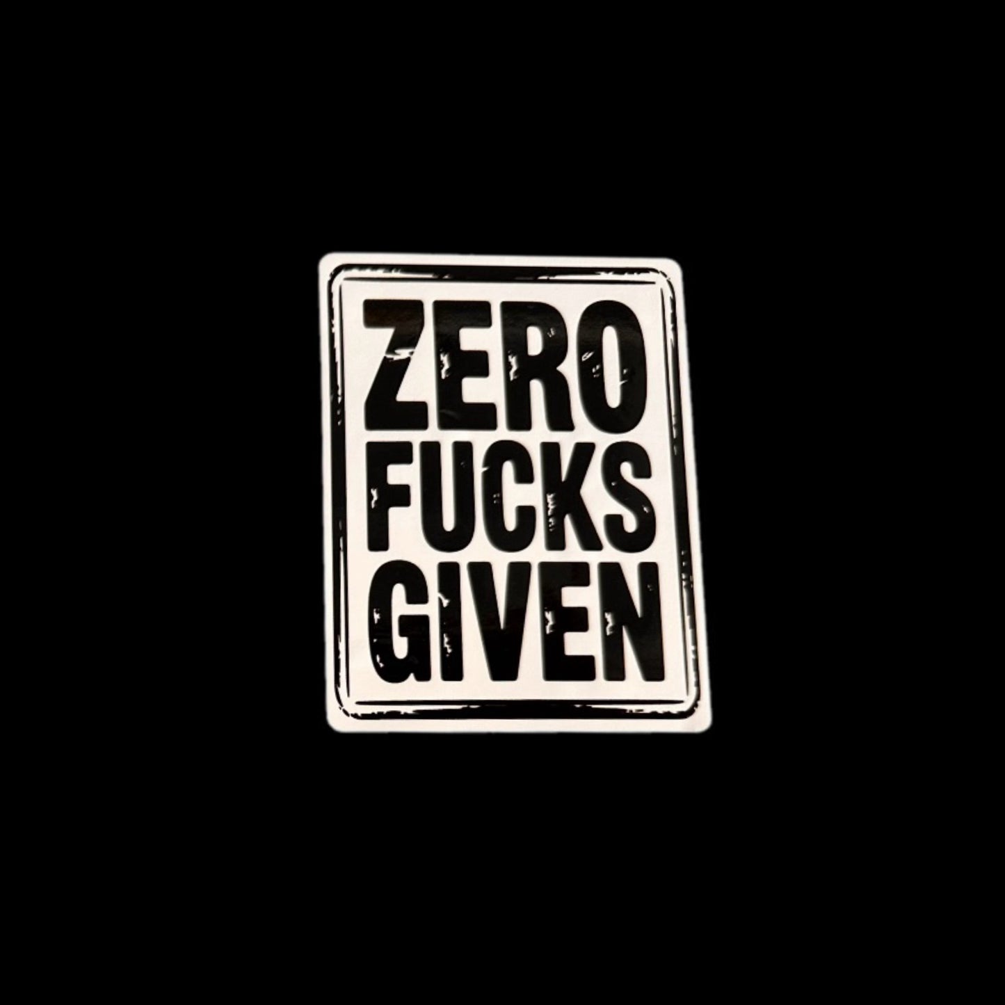 Zero Fucks Given - Sticker