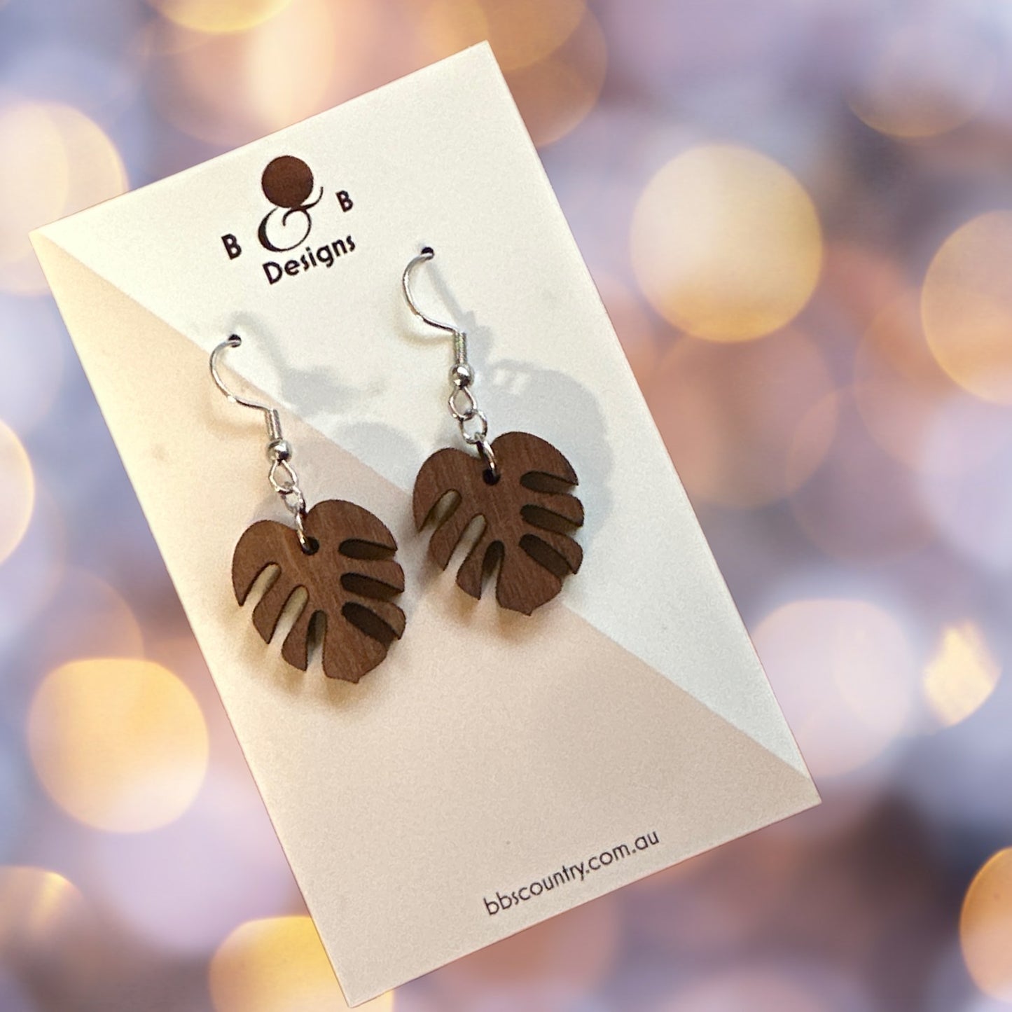 Earring - Monstera Hook Dangles