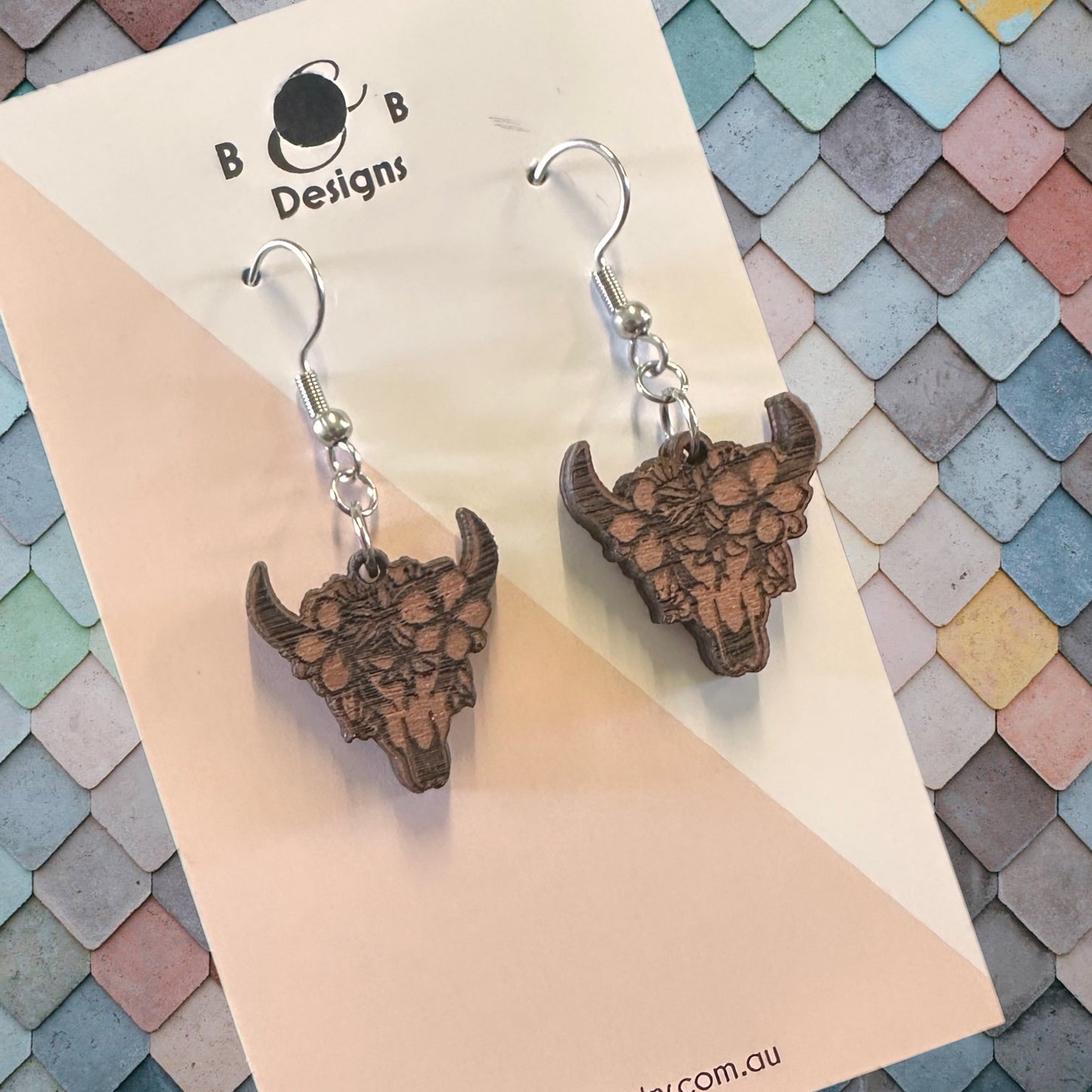 Earring - Boho With Flowers Dangle