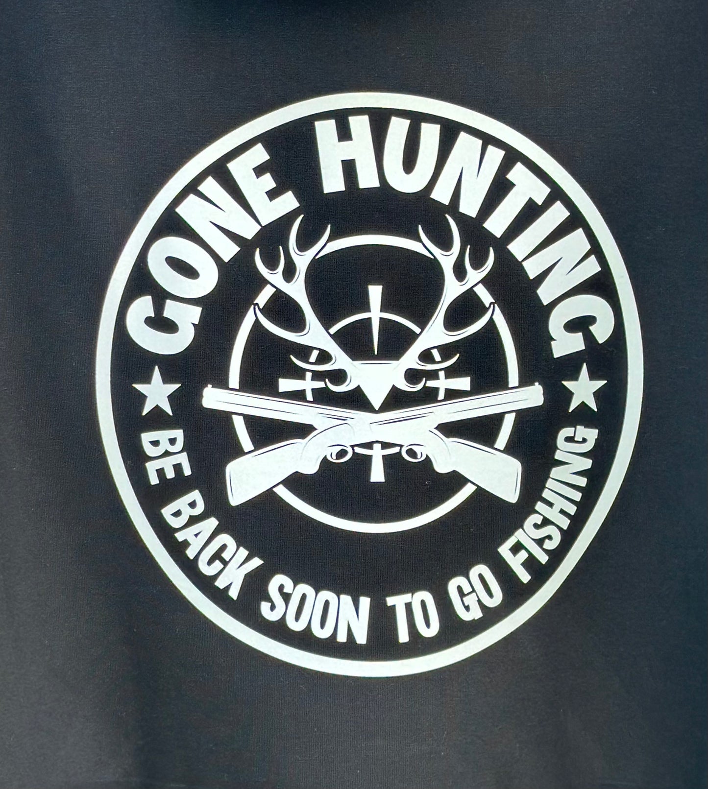 BB’s Country - Gone Hunting Be Back Soon To Go Fishing Hoodie