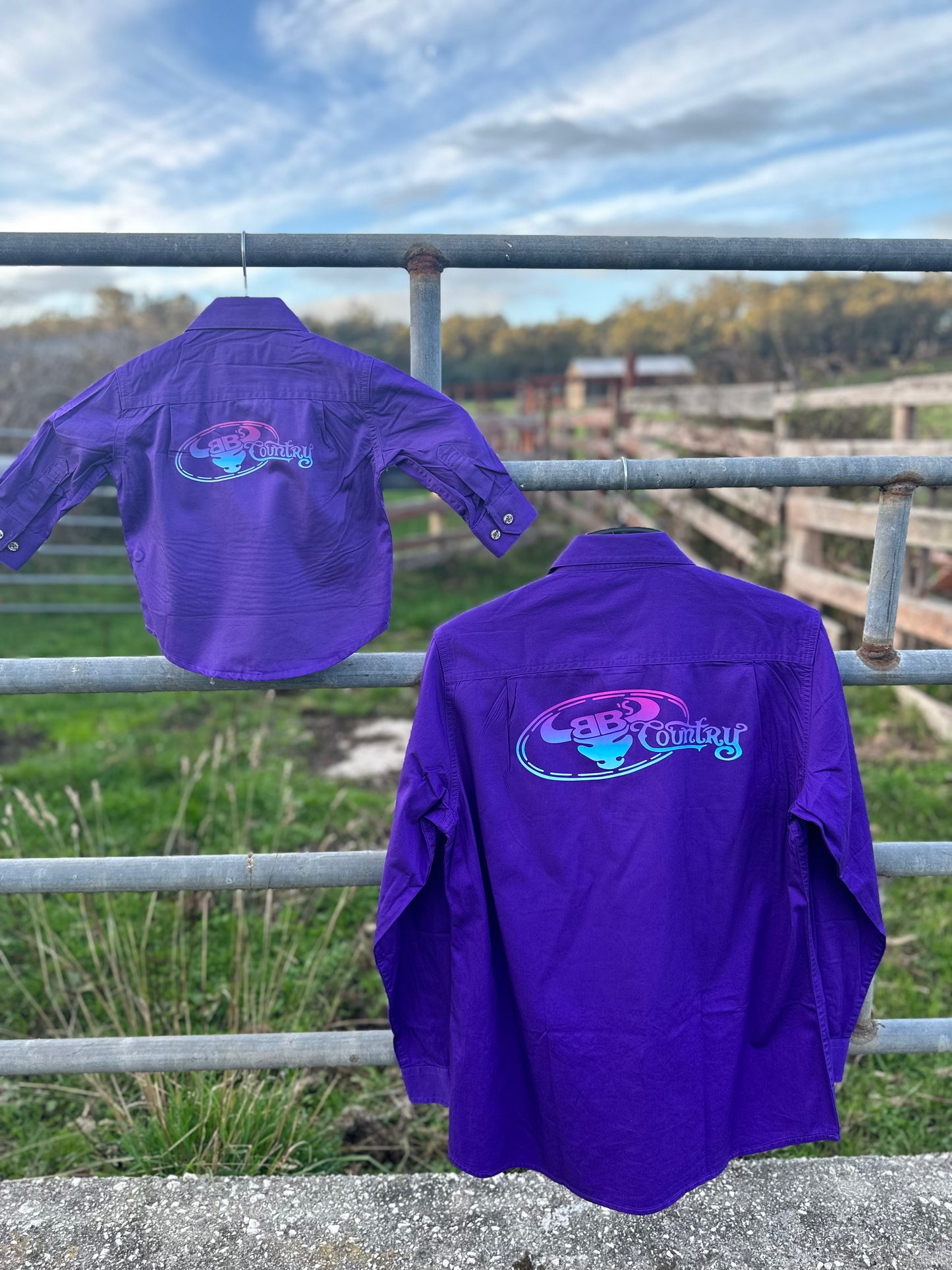 BB’s Country - Purple Gradient Shirt