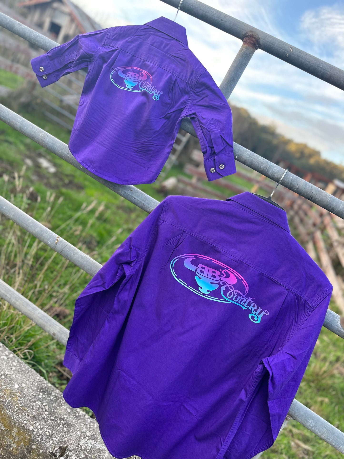 BB’s Country - Purple Gradient Shirt