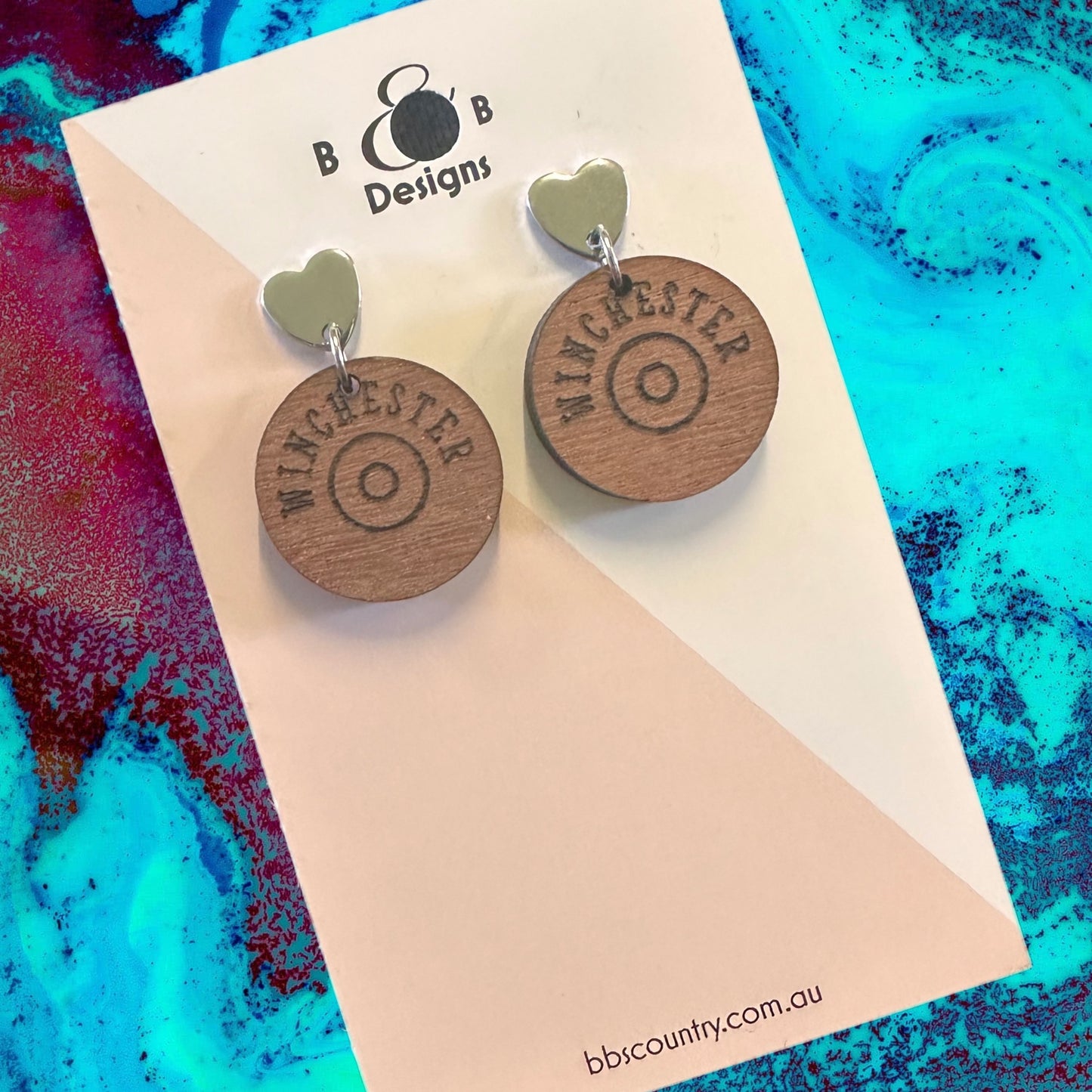 Earring - Winchester Stud With Heart