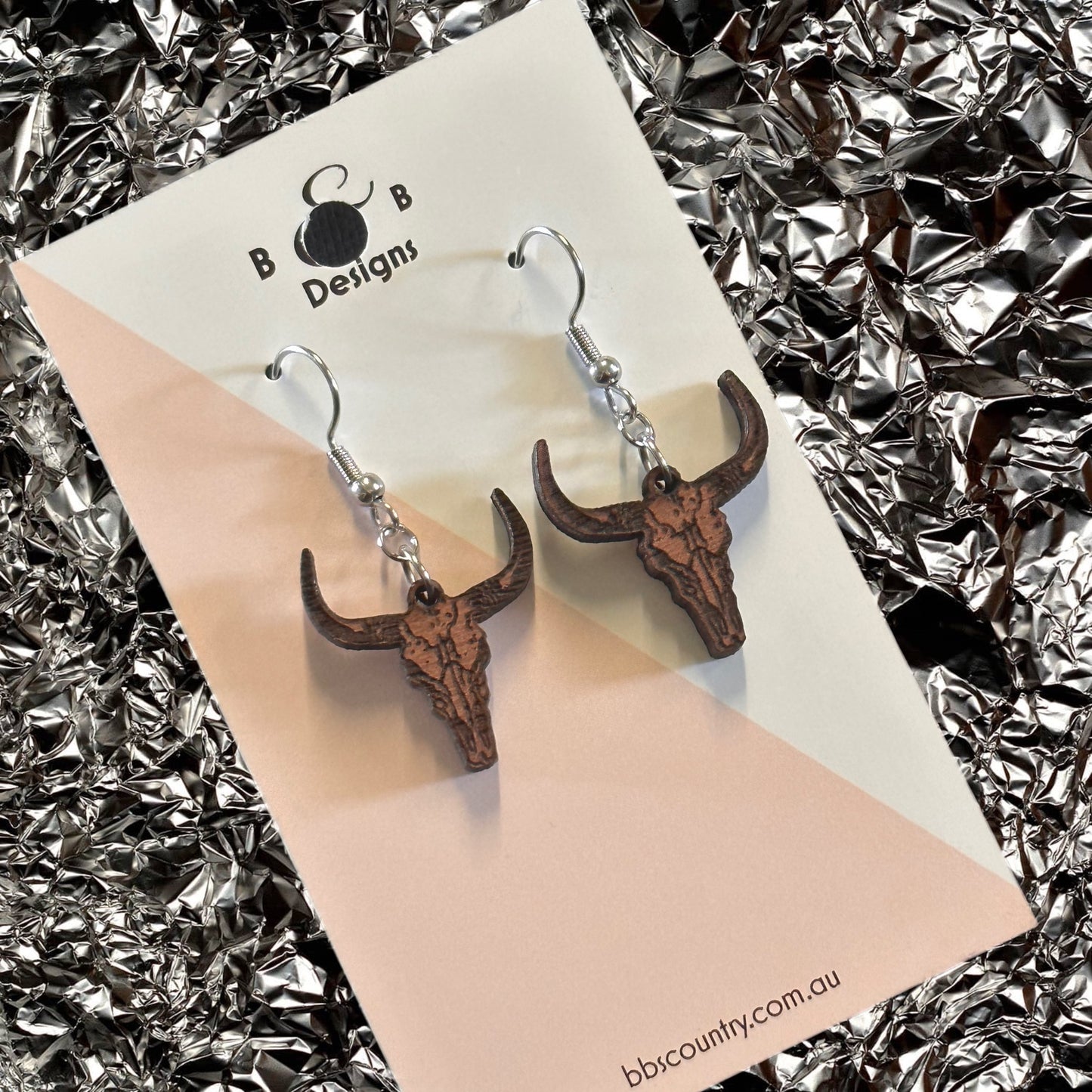 Earring - Bull Head Dangle