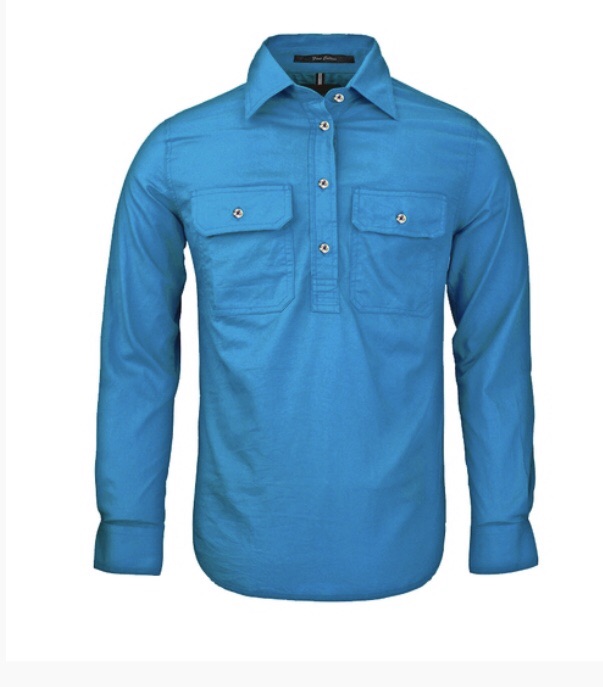 Ritemate - Ladies Azure Half Button