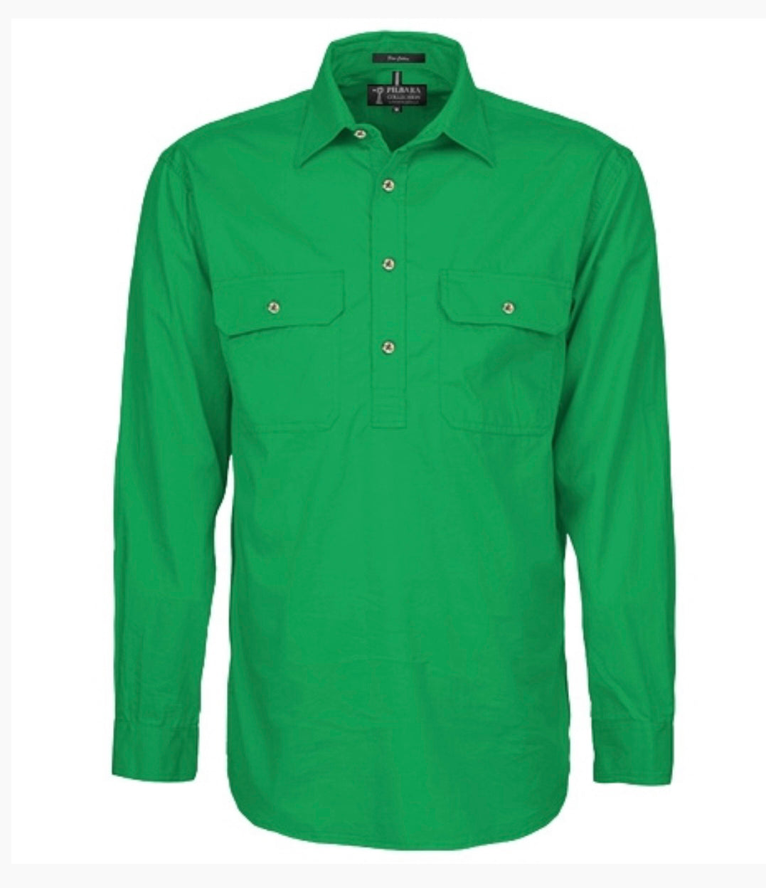 Ritemate - Mens Emerald Half Button