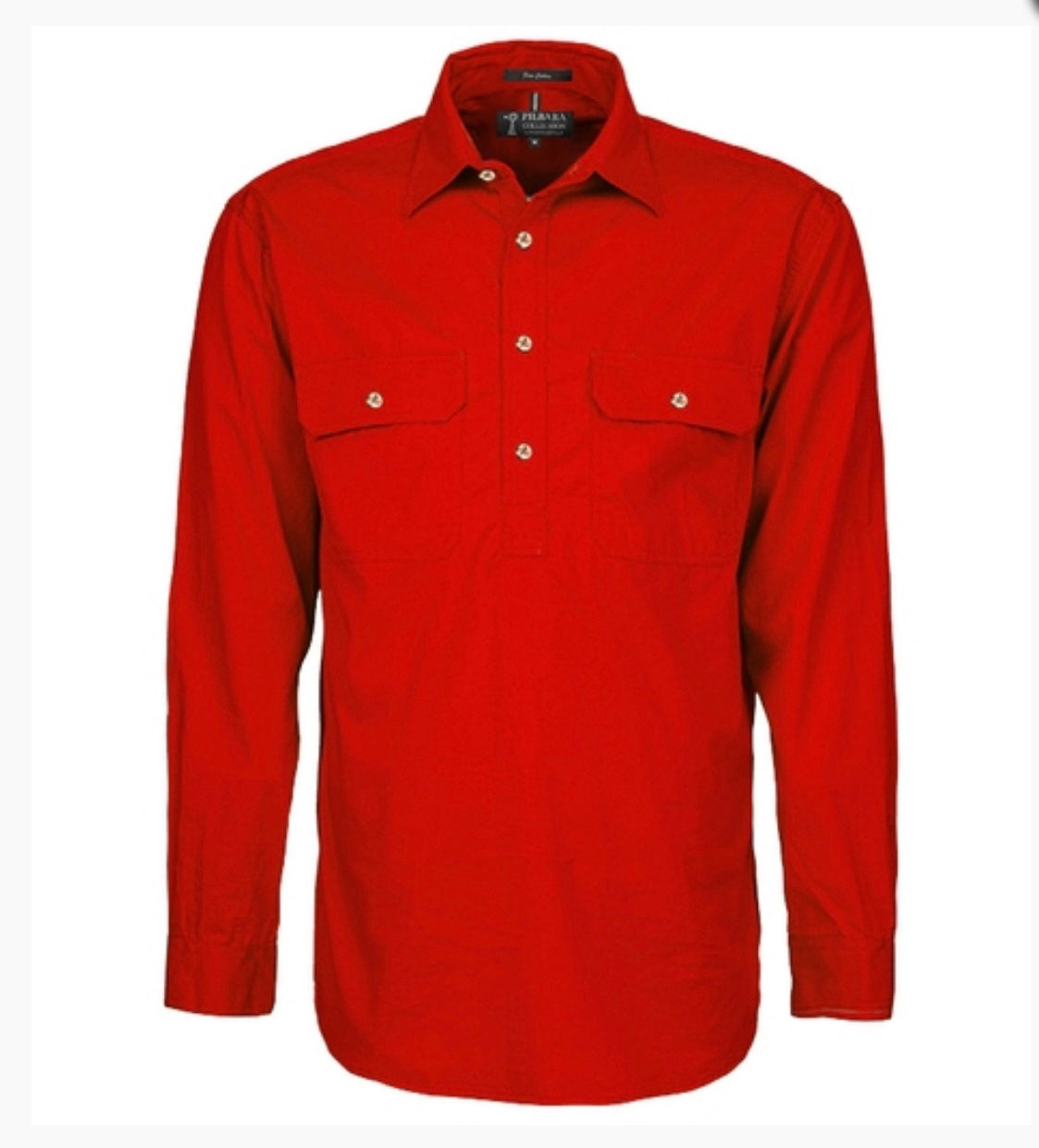 Ritemate - Men’s Red Half Button
