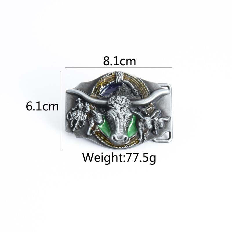 Belt Buckle - Long horn