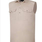 RiteMate - Men’s Stone Sleeveless half Button