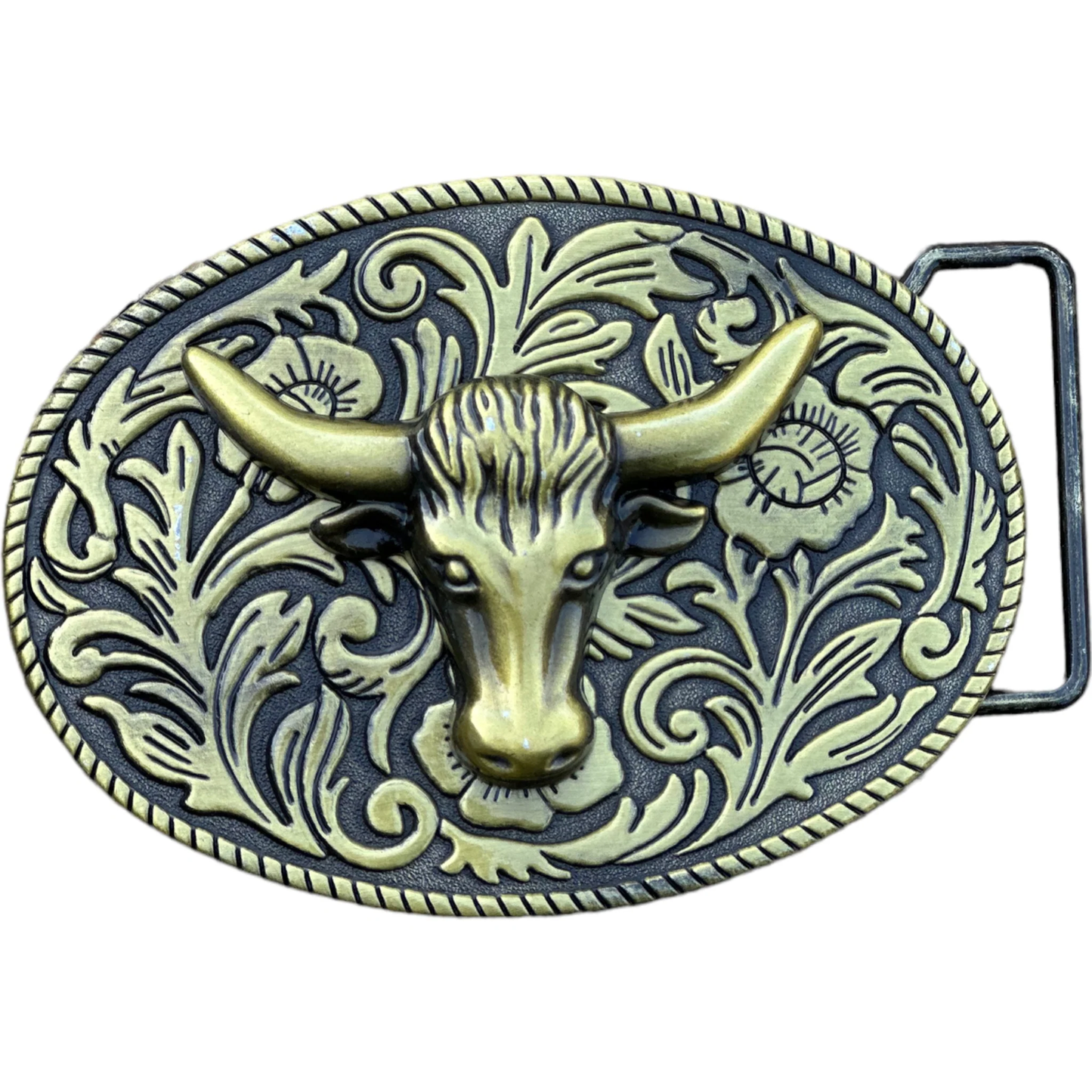Belt Buckle - Bullhorn Head