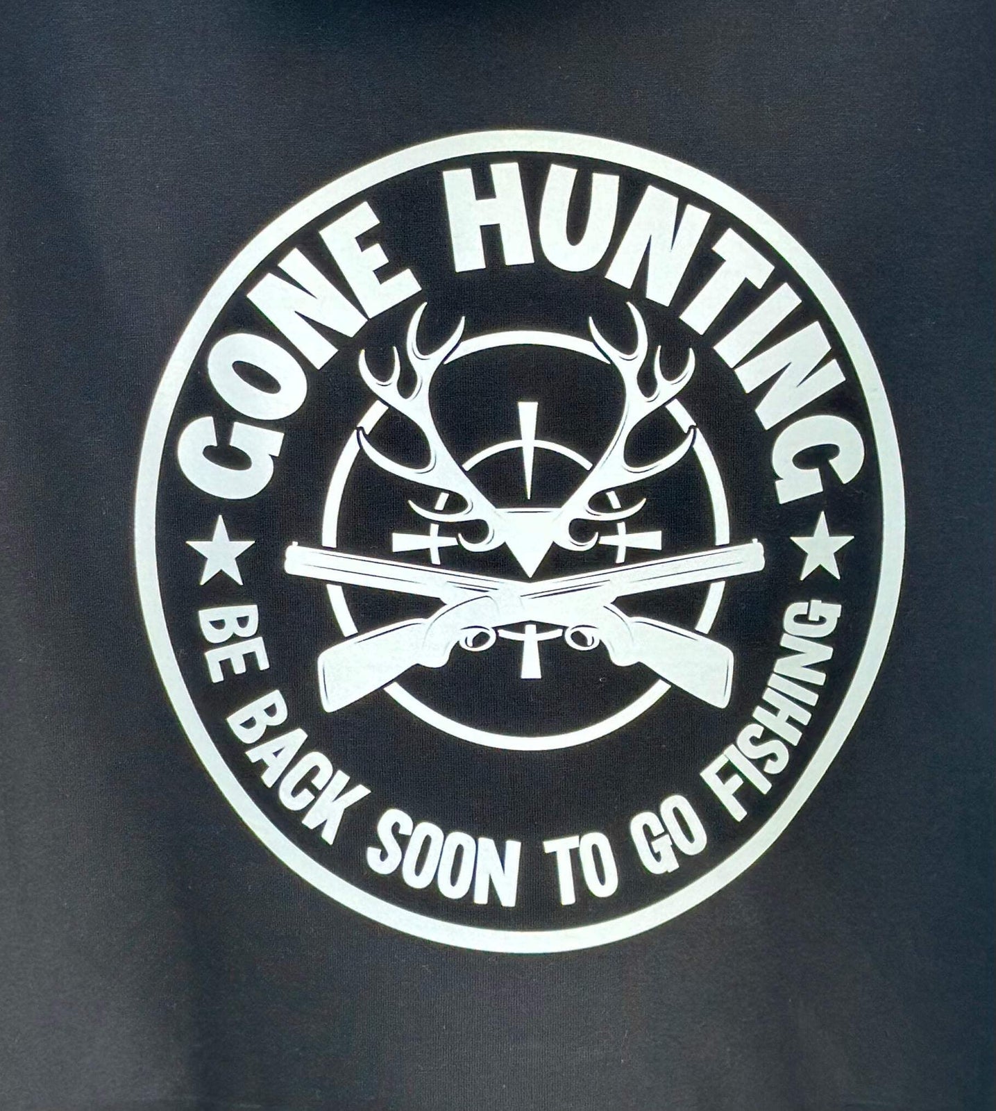 BB’s Country - Gone Hunting Be Back Soon To Go Fishing Hoodie