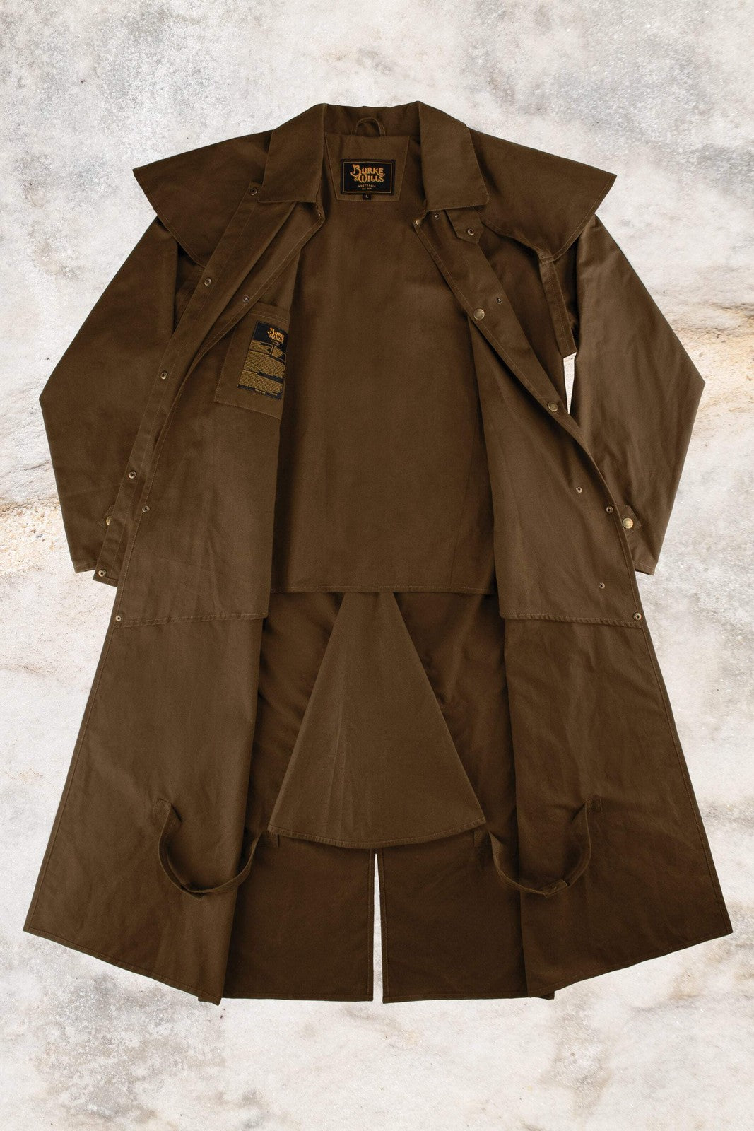 Burke & Wills - Men’s Stockman Long Coat Bronze
