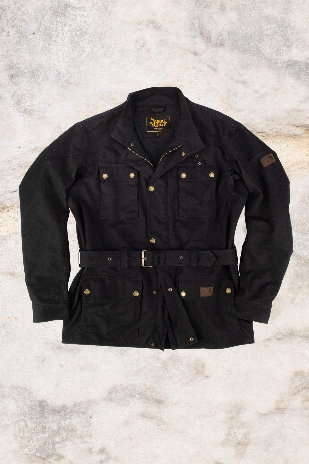 Burke & Wills - Men’s Biker Jacket Black