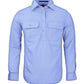 Ritemate - Ladies Pale Blue Half Button