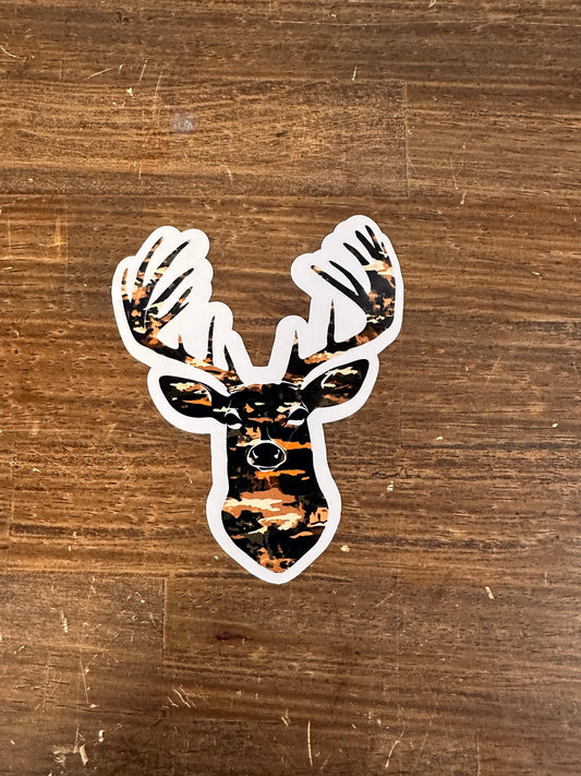 Camo Deer Sticker
