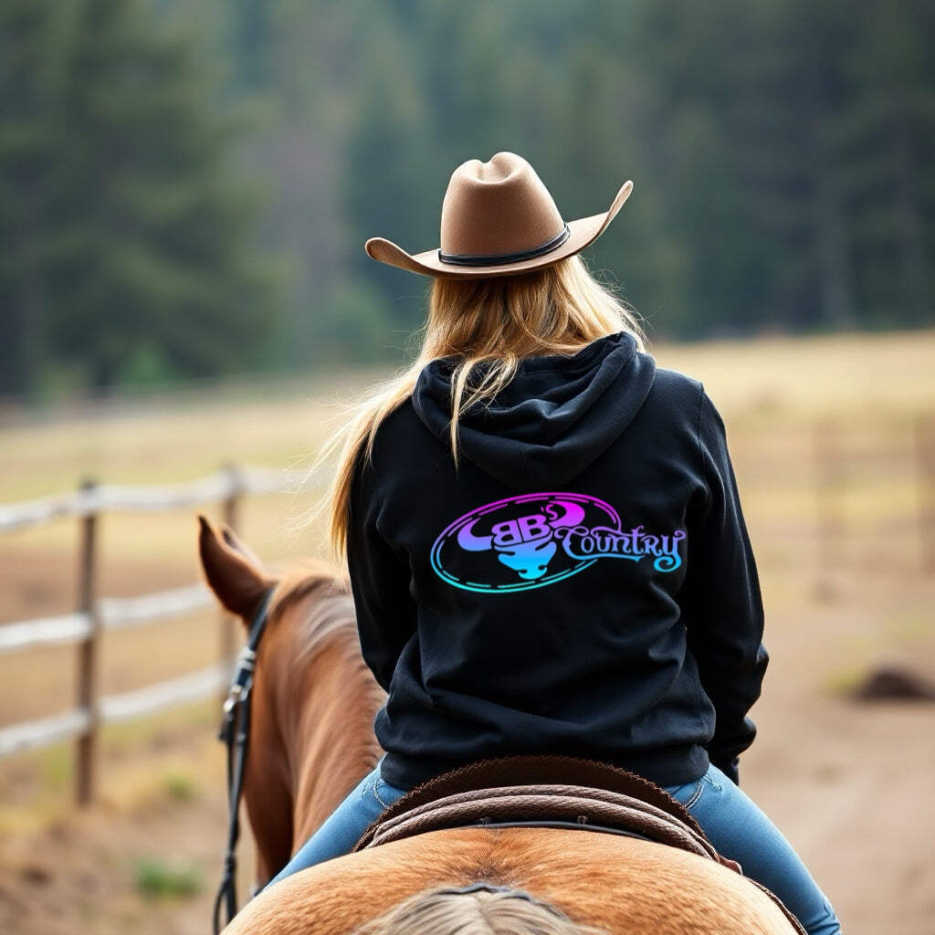 BB’s Country - Signature Unisex Heavy Weight Hoodie With Gradient Logos