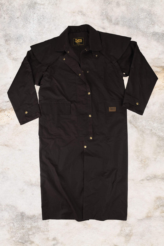 Burke & Wills - Men’s Stockman Long Coat Brown