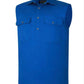 RiteMate - Men’s Cobalt Blue Sleeveless half Button