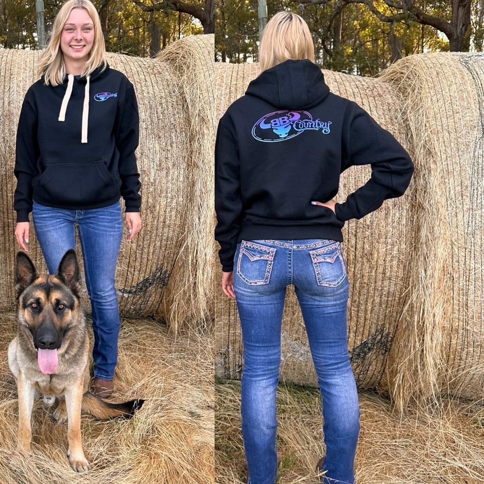 BB’s Country - Signature Unisex Heavy Weight Hoodie With Gradient Logos