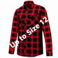 Ritemate Flannie - Full Button Red Check