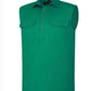 RiteMate - Men’s Kelly Green Sleeveless half Button