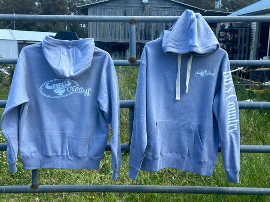 BB’s Country- Unisex Heavy Weight Hoodie With White  Logos.