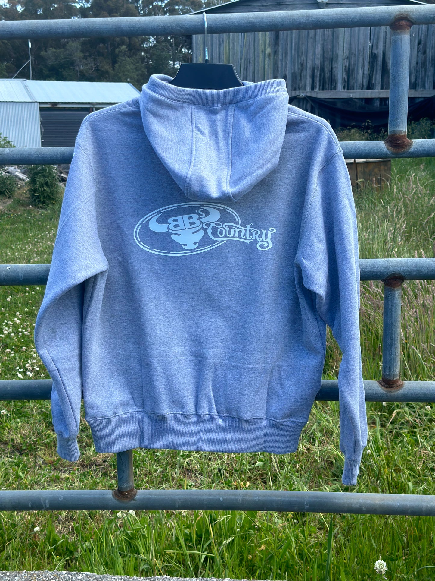 BB’s Country- Unisex Heavy Weight Hoodie With White  Logos.